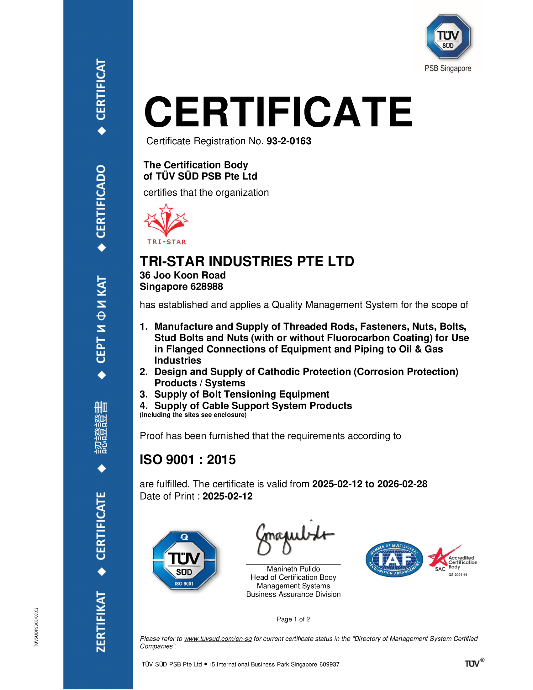 TSI ISO 9001