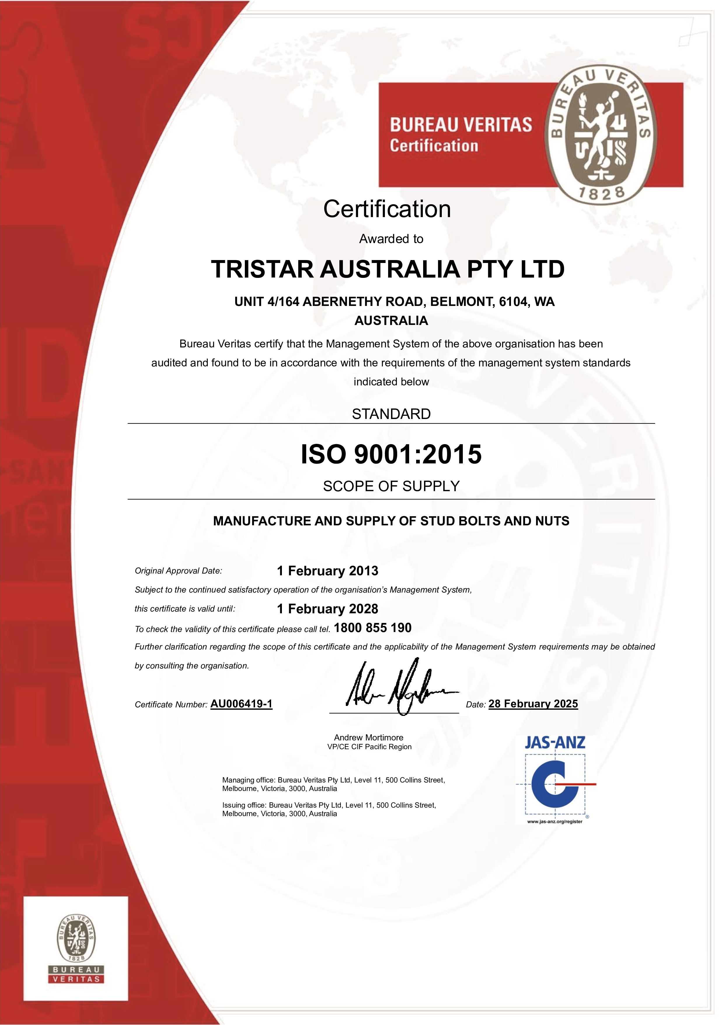 TSA ISO 9001